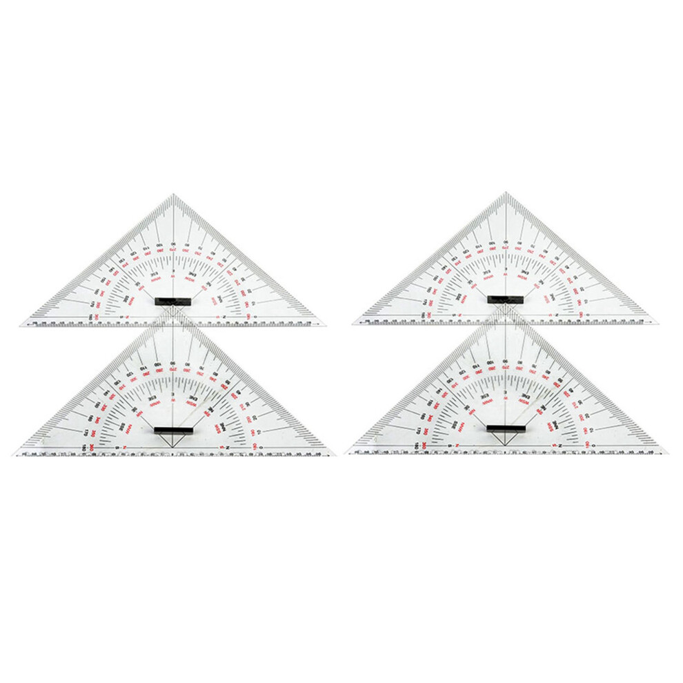 2X Chart Drawing Triangle Ruler For Ship Drawing 300Mm Large-Scale Triangle Ruler For Distance Measurement Teaching 6032592267794