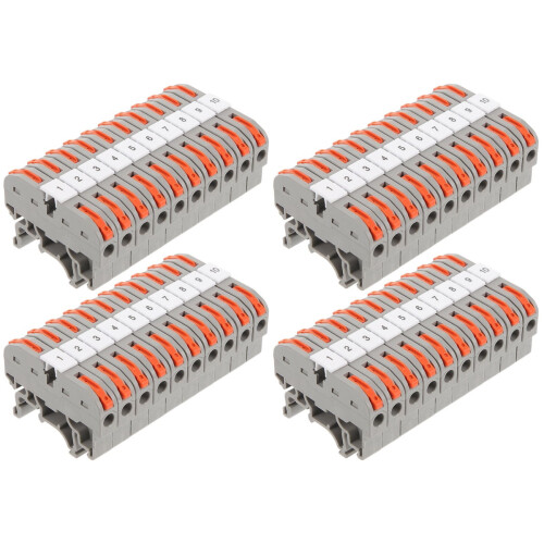 Kabelkontaktsats med spaktyp, kopplingsblock, 40 set