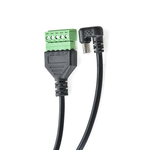 Cablu de încărcare date tip C tip cot cu cablare Green5P