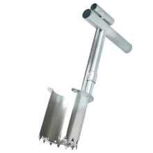 Bollenplanter van Roestvrij Staal, Tuinzaailingtransplanter, Eenvoudig Zaad- en Bollenplantgereedschap voor Bloemen en Groenten