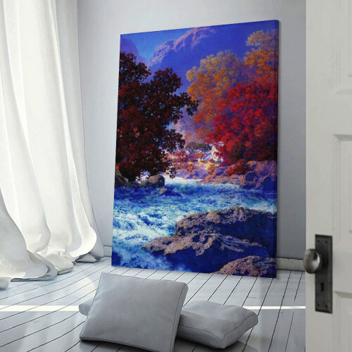 Tableau sur toile imprimé Maxfield Parrish 08x12 pouces 2