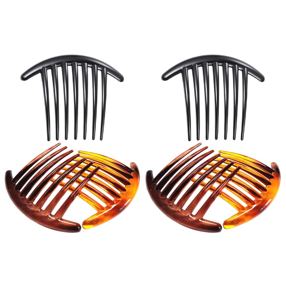 Plastic Hair Side Comb for French Twists 6 pcs