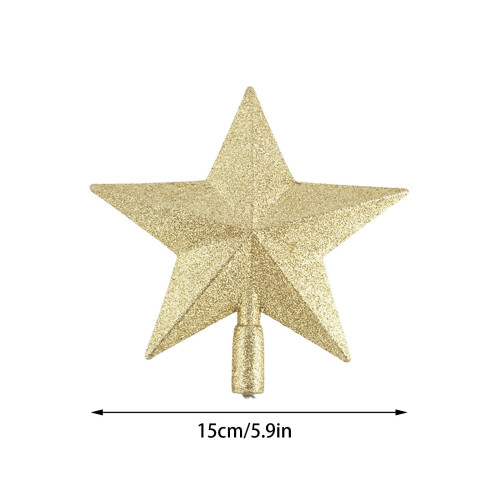 Mini étoile pailletée pour sapin de Noël (2 pièces) 2