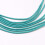 Polyester Spandex Snor Mørk Cyan 2mm 100m Bunt 2