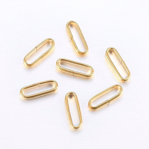 304 Rostfritt stål Snabbkopplingar Ovala 10x3.5x2mm