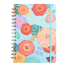 Agenda/Diario di San Valentino con decorazioni floreali