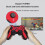 Bluetooth gaming controller for Android PC PS3 SteamOS red 4