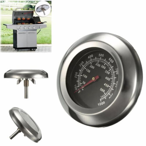 Analogue Thermometer for Grilling Stainless Steel 2
