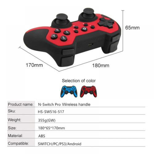 Wireless Gaming Controller Bluetooth 4.0 and 2.4GHz Black 1