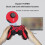 Bluetooth gaming controller for Android PC PS3 SteamOS red 5