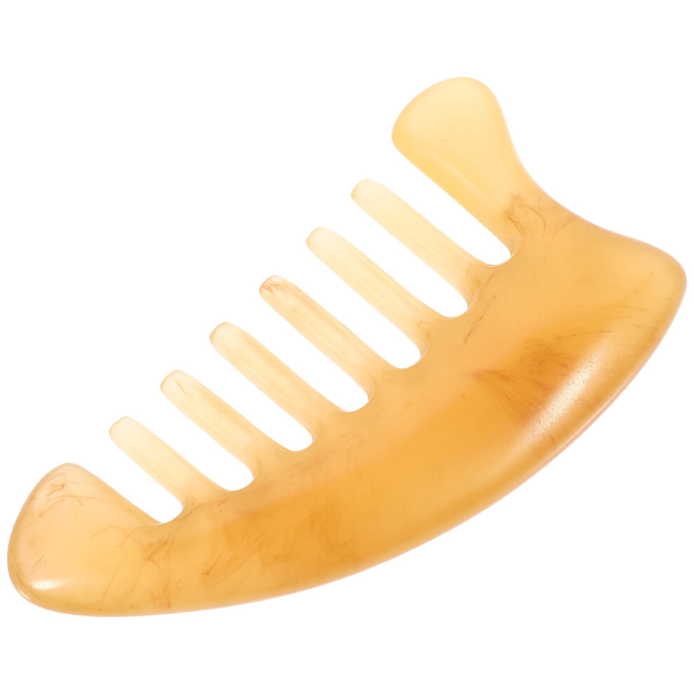Green Sandalwood Triangular Comb for Curly Hair