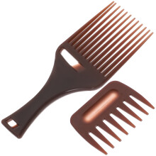 Set piepteni afro pentru bărbați, dinți lați, fibră de carbon, 1 buc.