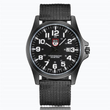 WQQZJJ Klokke For Herre Gaver Til Menn, Par Mote Nylonrem Analog Quartz Rund Armbåndsur Klokker På Salg