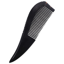 Pieptene cu dinți fini din corn de bivol, antistatic, 1 bucată