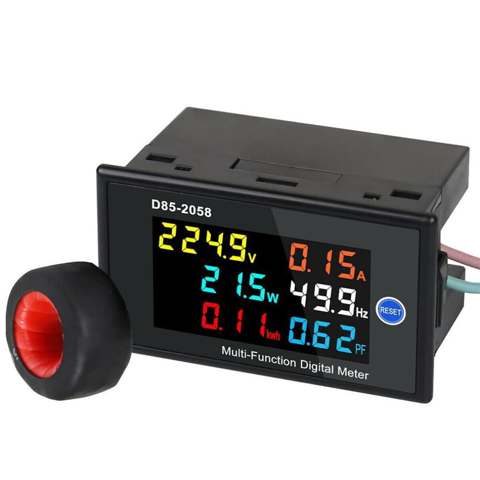 Mosiee Ac Digital Voltmeter Ammeter 0-100A 9107258841926