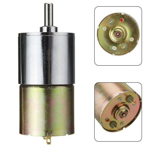Motorredutor de alto torque DC12V 2–1000 RPM