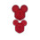 Cortador de galletas de Mickey Mouse rojo mediano 2