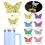 Silicone Straw Plug Green 10mm Butterfly Decorative Cap 2