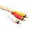 Καλώδιο συμβατό με HDMI σε RCA, 1080P5ft/1.5m συμβατό με HDMI αρσενικό σε καλώδιο βίντεο ήχου 4
