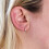 Sterling Silver Mini Hoop Earrings 3 Pairs 4