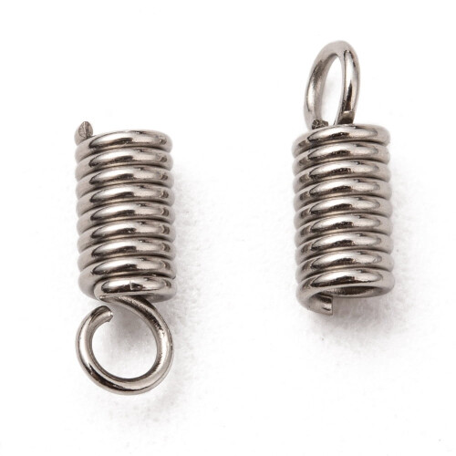 Rustfritt stålspiralledningsender 304 50 stk 10 x 4 mm
