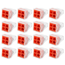 Conector de cablu electric cu bloc terminal, cu patru găuri, 30