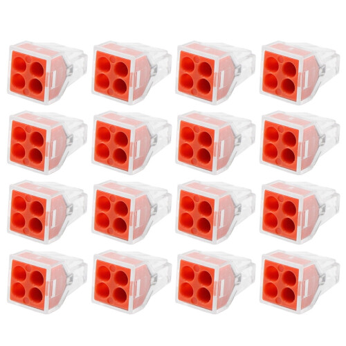Conector de cablu electric cu bloc terminal, cu patru găuri, 30