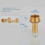 Messing-Schlauchanschlussadapter F1/2 Innen- oder Außengewinde 1