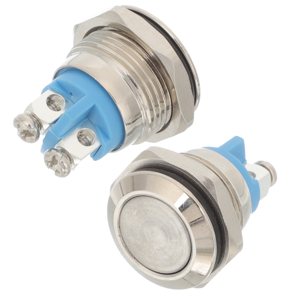 Doorbell Button Replacement Nickel-Plated Copper 2 Pcs 9107258523082