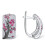 Elneeya Hoop Earrings for Women 925 Sterling Silver Ruby 5