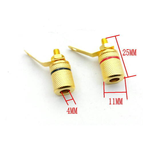 Terminal difuzor placat cu aur 4mm 100 buc