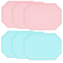 Sets de table en similicuir imperméable 45 x 30 cm, lot de 6