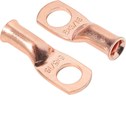 Ringterminaler för koppartråd, 8AWG, 4 st