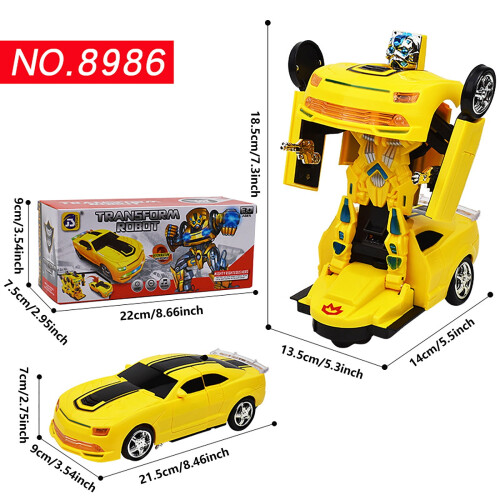 Remote Controlled Transformation Robot Action Figure with 2