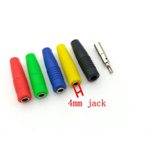 Mufă banană mamă din alamă de 4 mm pentru sonde de testare, 100 buc.