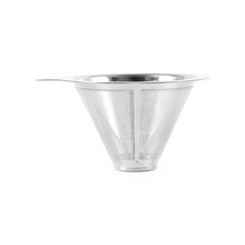 Filtre à café conique en acier inoxydable pour infusion lente (1 pièce)