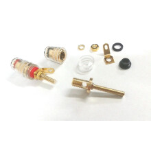 Mufă banană pentru difuzor audio cu cristal de cupru, 4 mm, 50 buc.