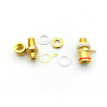 Soclu terminal difuzor placat cu aur, cupru, 4 mm, 20 buc.