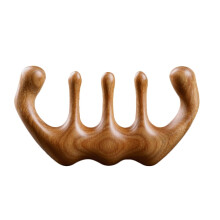 Pieptene de masaj din lemn pentru puncte de acupunctură, instrument portabil pentru scalp