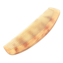Pieptene din corn natural, antistatic, pentru netezirea părului, 17 cm