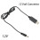 Cabo conversor elevador USB de 5V para 12V, 5,52,1mm 1