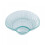 Assiettes multi-usages en plastique transparent pour les collations et 1