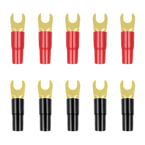 Terminalkontakter Krympeledningsplugger 5 par 8 Gauge