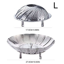 Stainless Steel Steaming Basket Foldable Vegetable Steamer