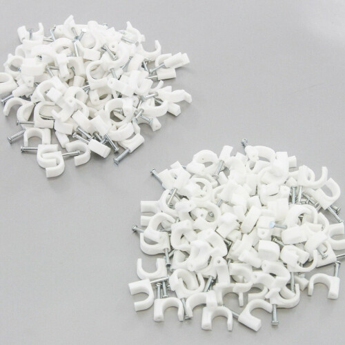Clips para cables de 12 mm, 200 unidades