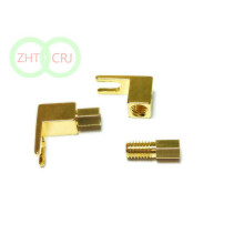 Terminal tip furcă pentru difuzor din alamă, tip spadă, pentru mufă banană de 4 mm, 50 buc.