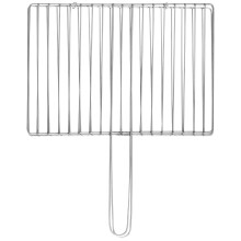 Grille de barbecue en acier inoxydable avec supports métalliques