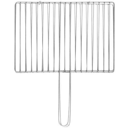 Grillnät i rostfritt stål med metallfästen