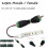 CCTV 12V DC strømstikadapter 10 stk. 5,5  2,1 mm 1