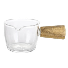 Salsera de cristal estilo japonés con asa, 1 unidad.
